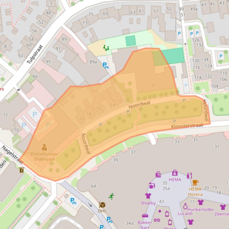 Kaart van postcodegebied 7571AM.