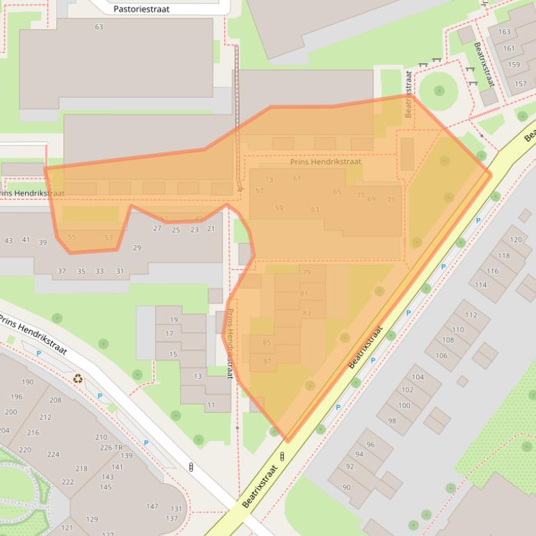 Kaart van postcodegebied 7571BS.