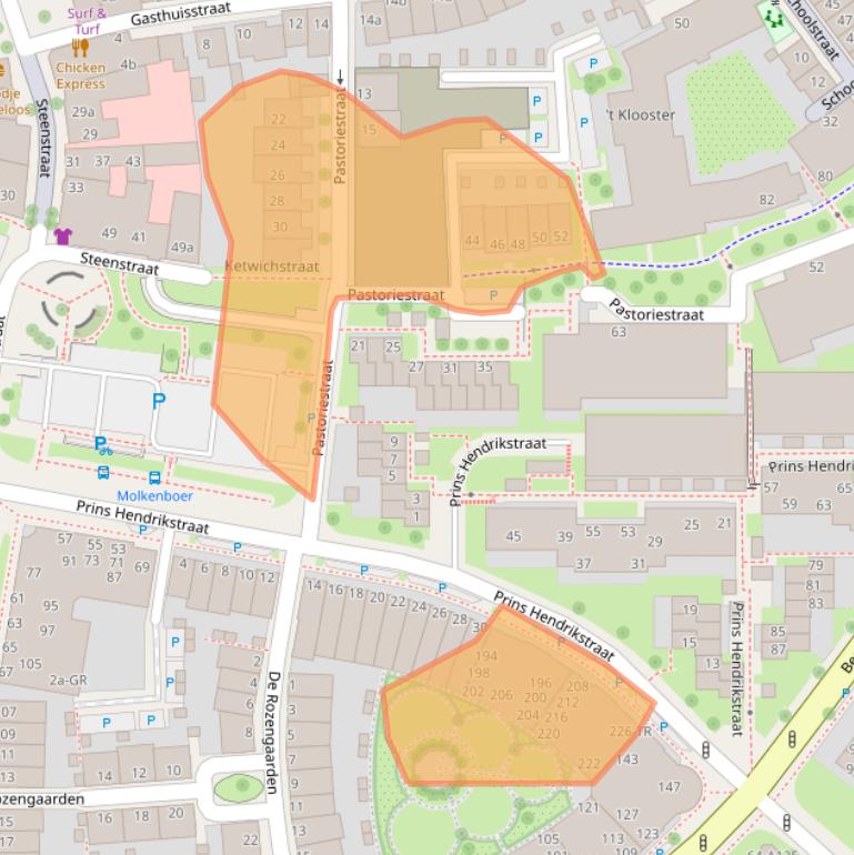 Kaart van postcodegebied 7571BW.