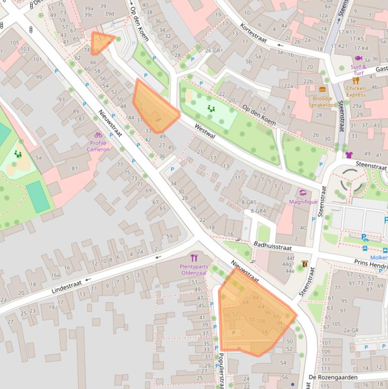 Kaart van postcodegebied 7571BZ.