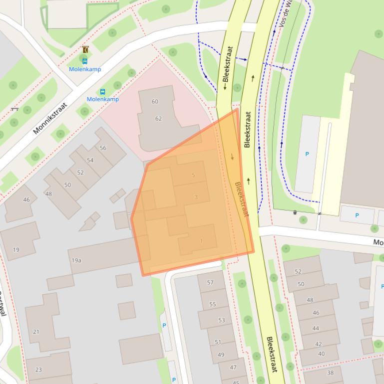 Kaart van postcodegebied 7571CL.