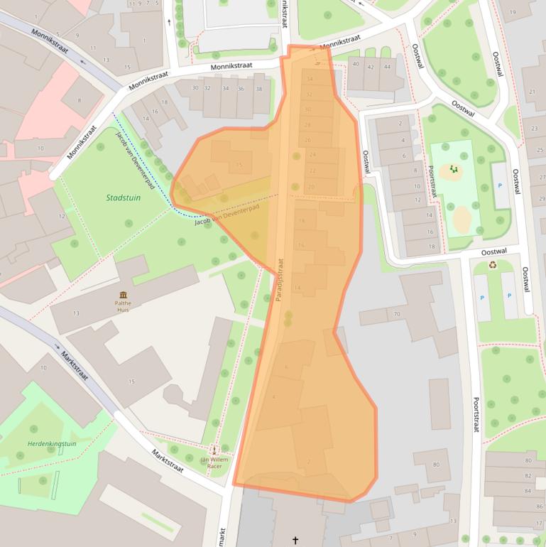 Kaart van postcodegebied 7571CT.