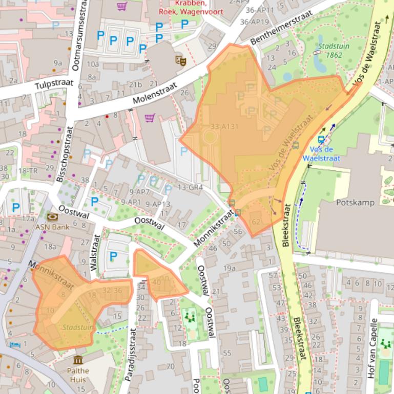 Kaart van postcodegebied 7571CW.