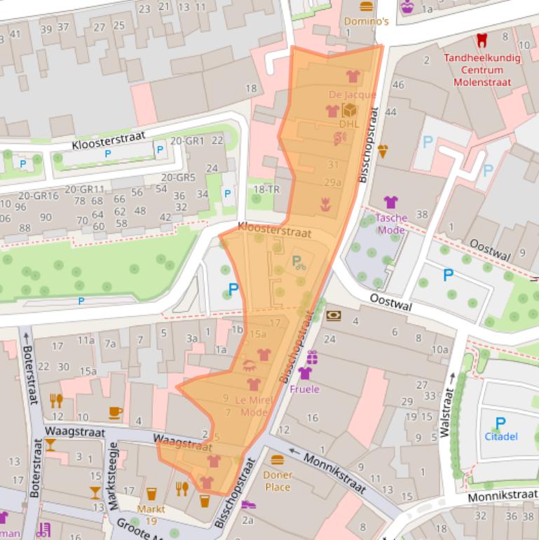 Kaart van postcodegebied 7571CX.