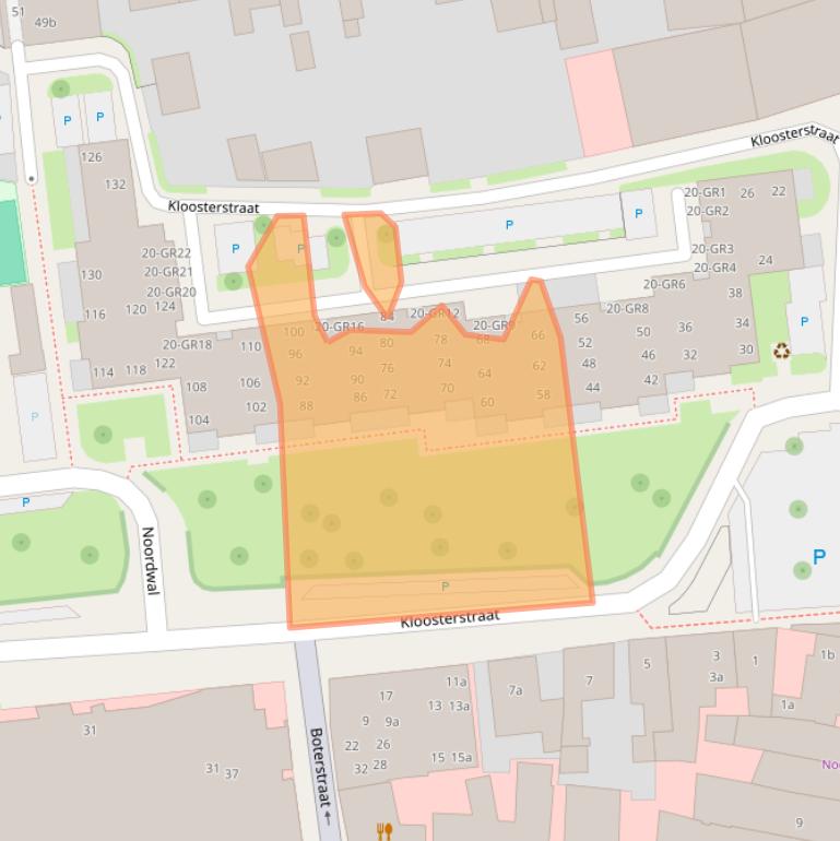 Kaart van postcodegebied 7571DC.
