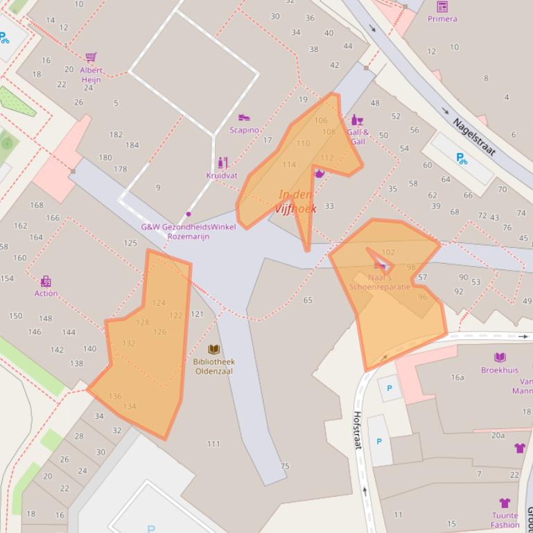 Kaart van postcodegebied 7571DR.