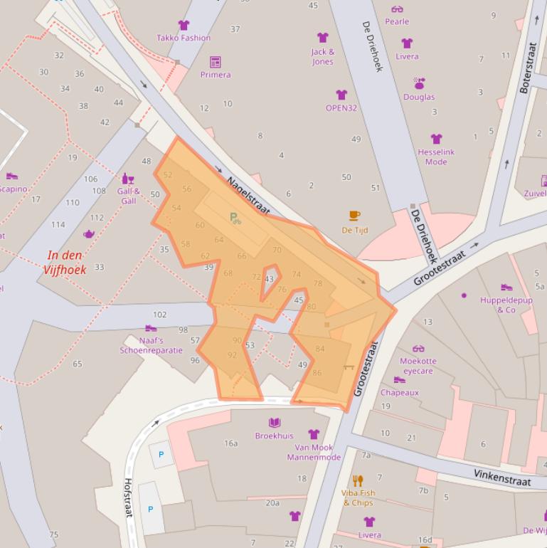 Kaart van postcodegebied 7571DZ.