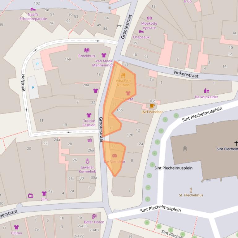 Kaart van postcodegebied 7571EK.