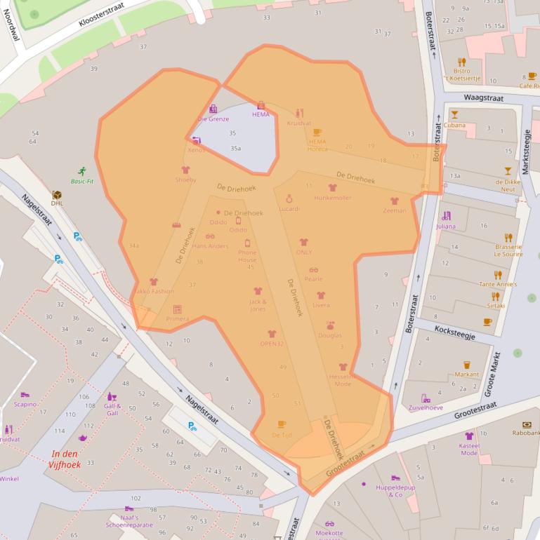 Kaart van postcodegebied 7571ET.