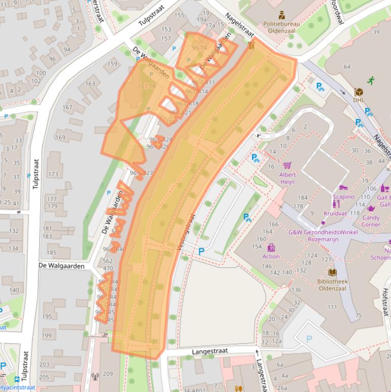 Kaart van postcodegebied 7571GA.