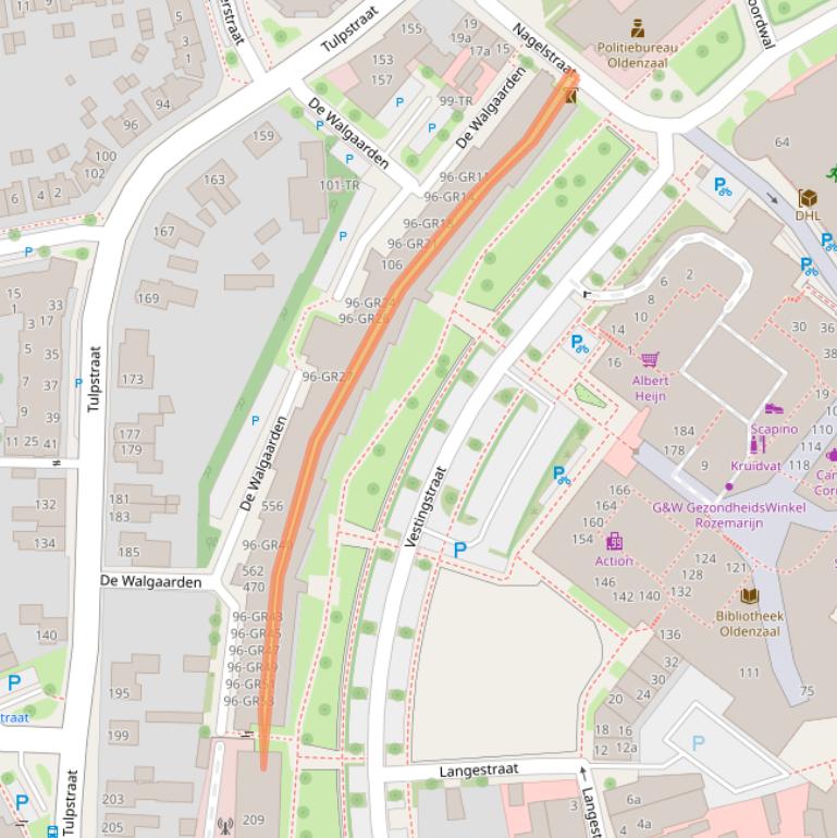 Kaart van postcodegebied 7571GB.