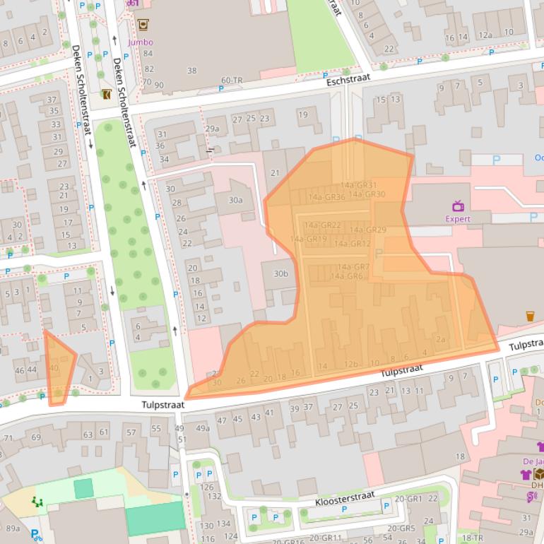 Kaart van postcodegebied 7572AD.