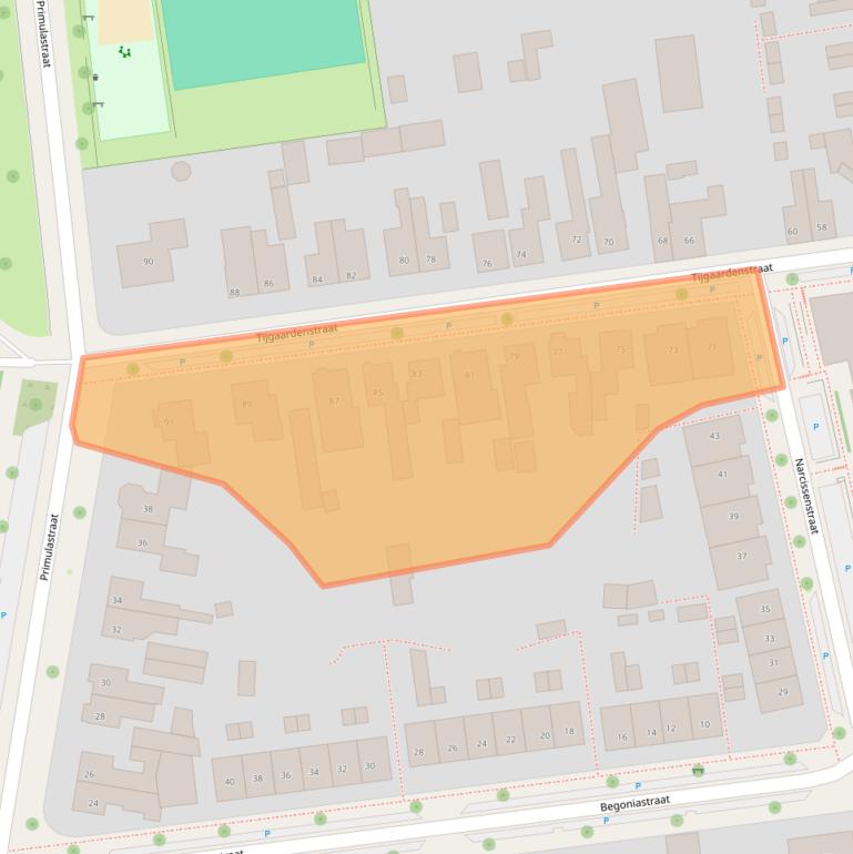 Kaart van postcodegebied 7572AG.