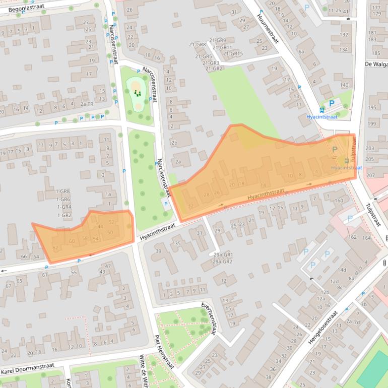 Kaart van postcodegebied 7572BC.