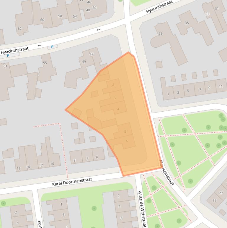 Kaart van postcodegebied 7572BH.