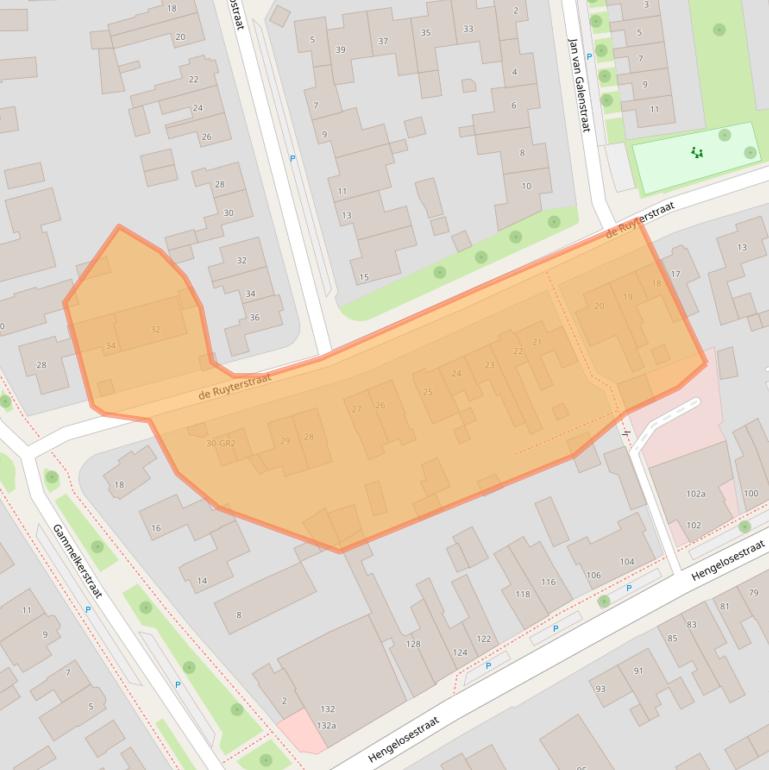 Kaart van postcodegebied 7572BL.