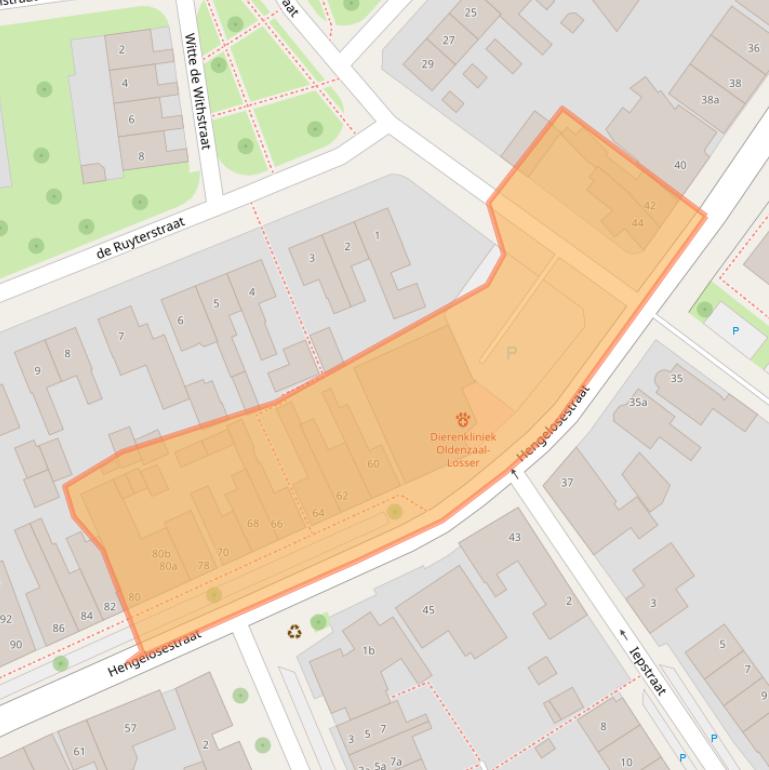 Kaart van postcodegebied 7572BR.