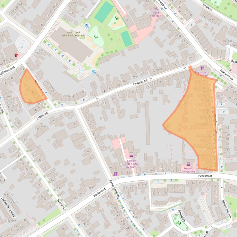 Kaart van postcodegebied 7572BW.