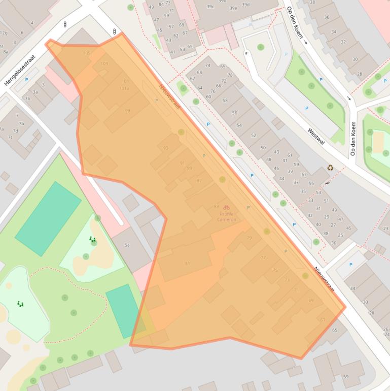 Kaart van postcodegebied 7572BZ.
