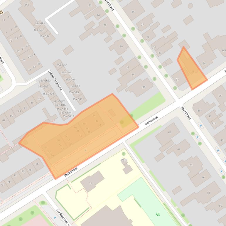 Kaart van postcodegebied 7572CC.