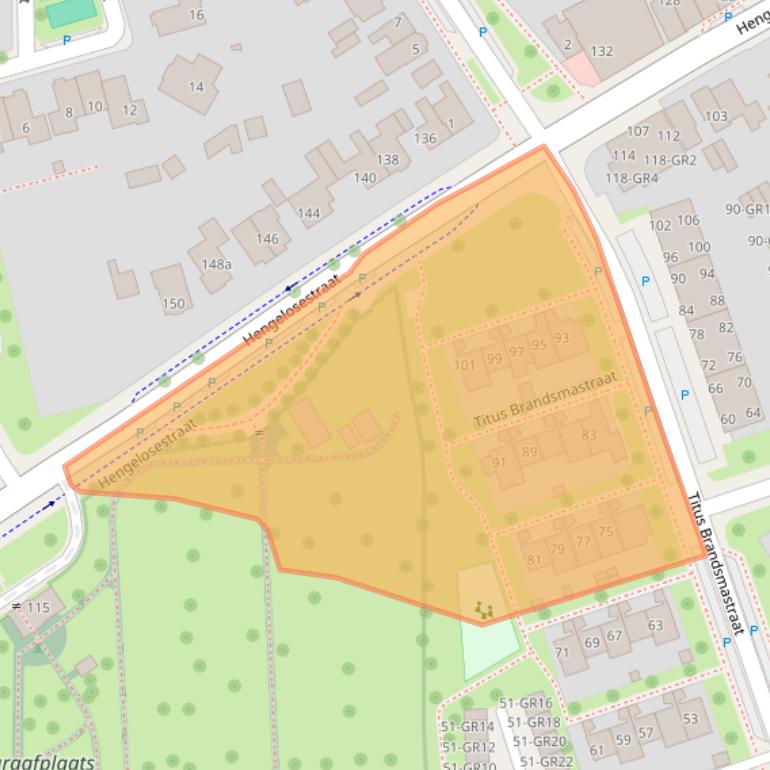 Kaart van postcodegebied 7572CH.