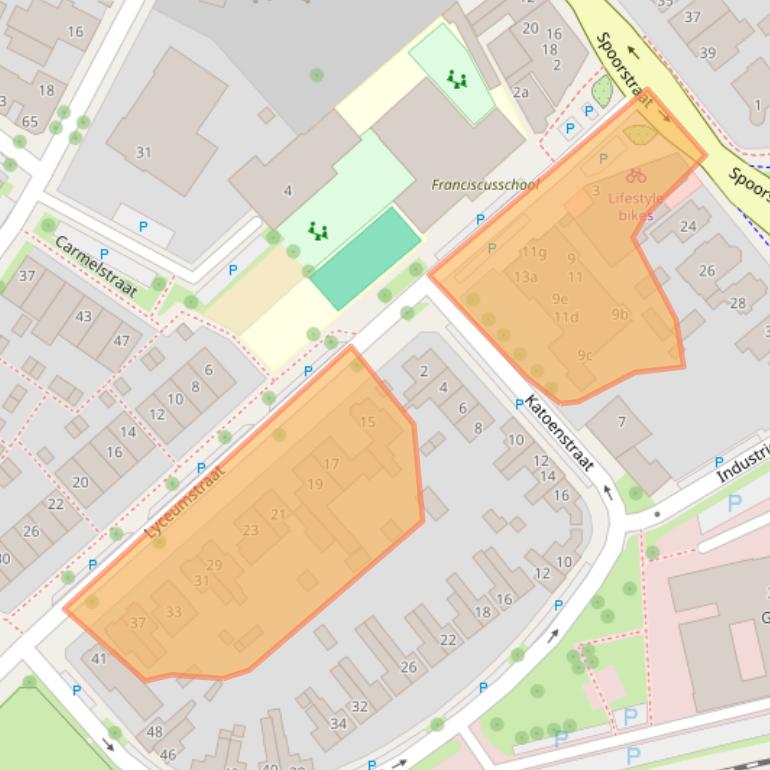 Kaart van postcodegebied 7572CM.