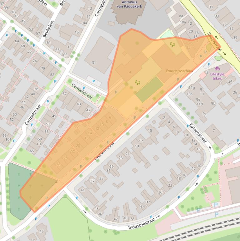 Kaart van postcodegebied 7572CP.