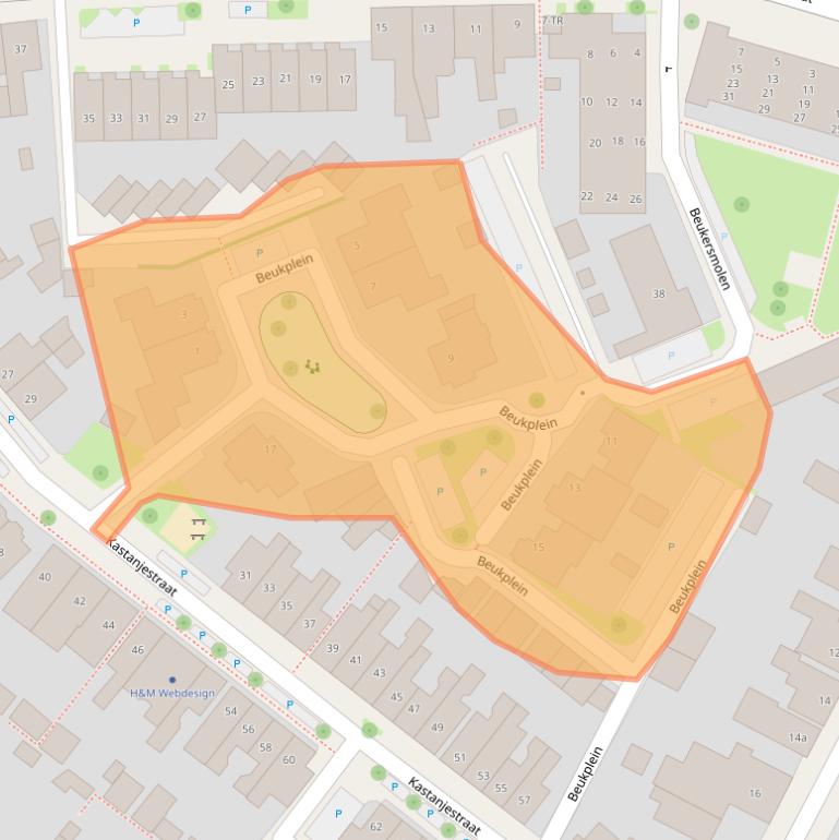 Kaart van postcodegebied 7572DB.