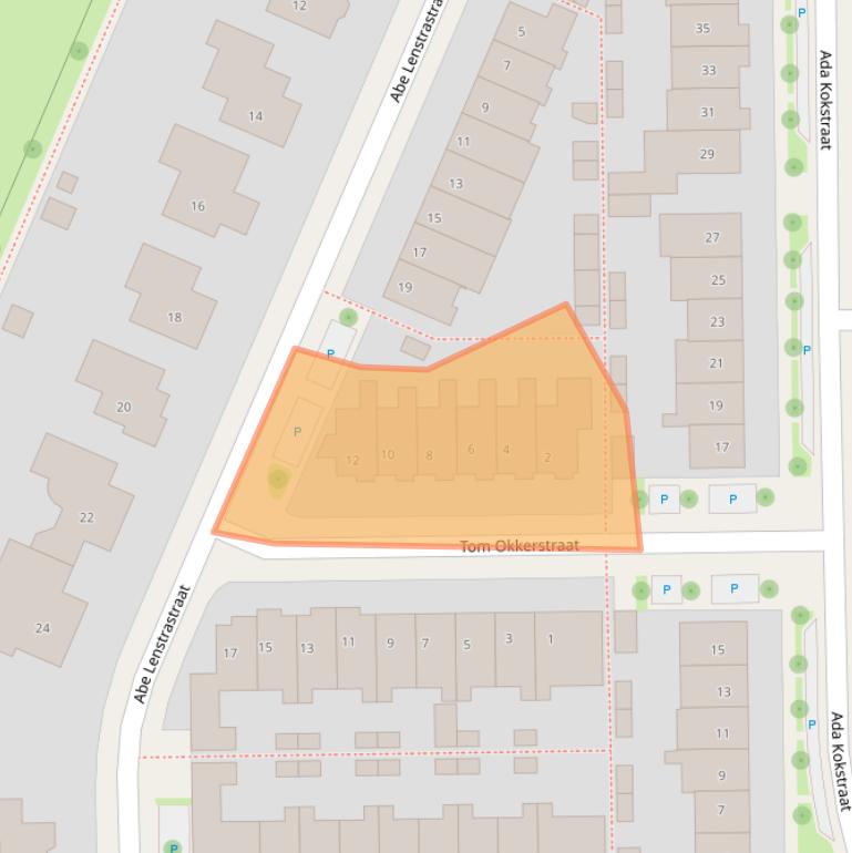 Kaart van postcodegebied 7572ED.