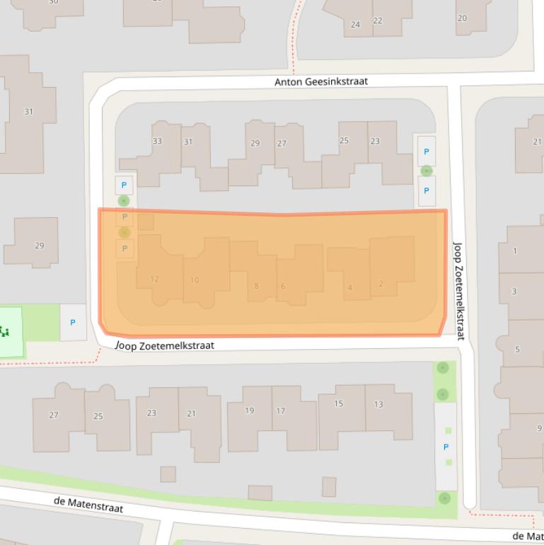 Kaart van postcodegebied 7572EJ.