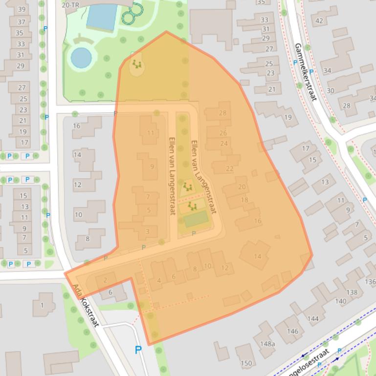 Kaart van postcodegebied 7572EL.