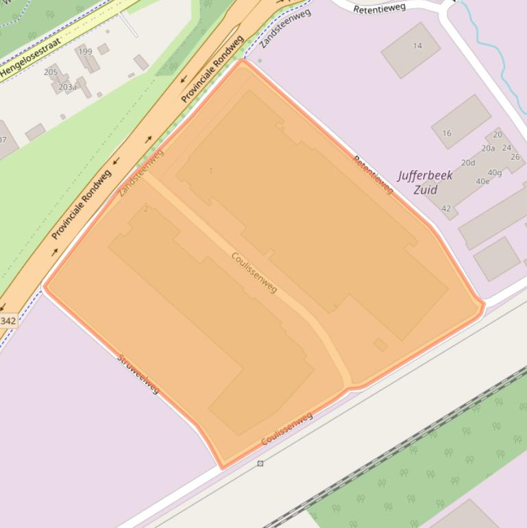 Kaart van postcodegebied 7572PJ.