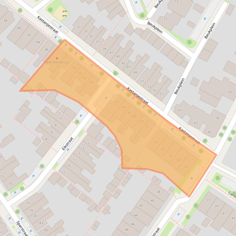 Kaart van postcodegebied 7572TC.