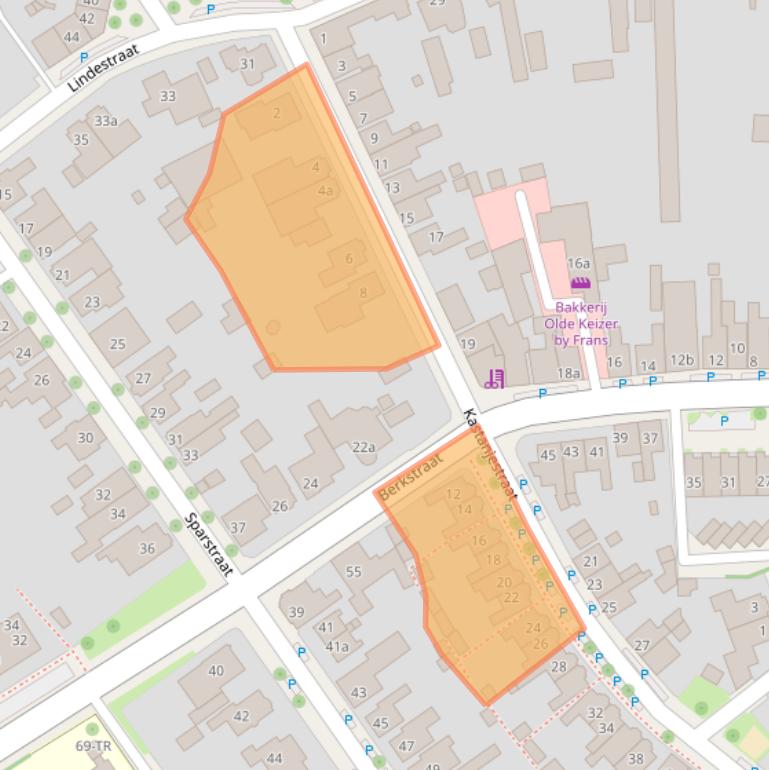 Kaart van postcodegebied 7572TE.
