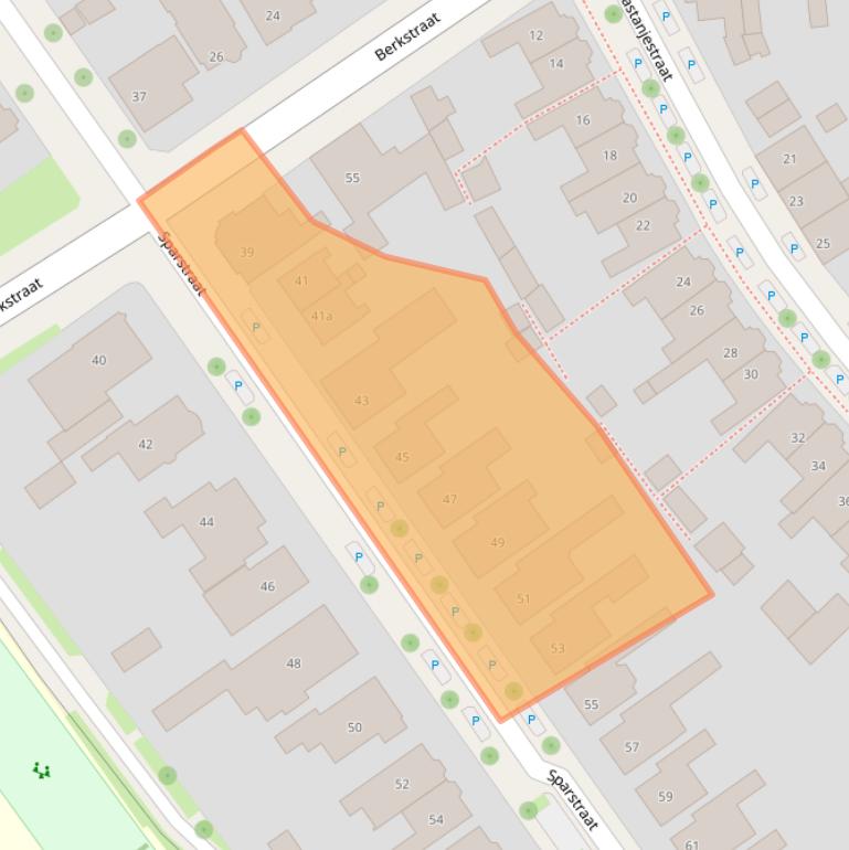 Kaart van postcodegebied 7572TN.