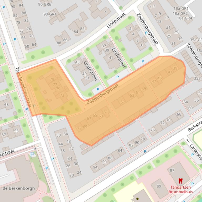 Kaart van postcodegebied 7572TS.