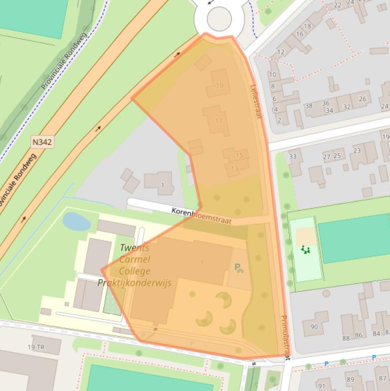 Kaart van postcodegebied 7572VD.