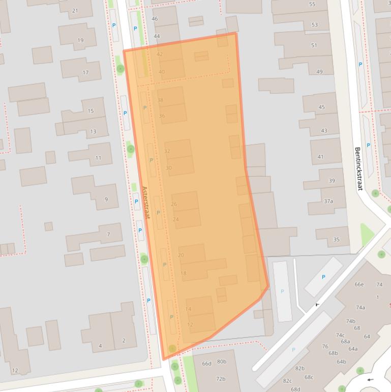 Kaart van postcodegebied 7572XJ.