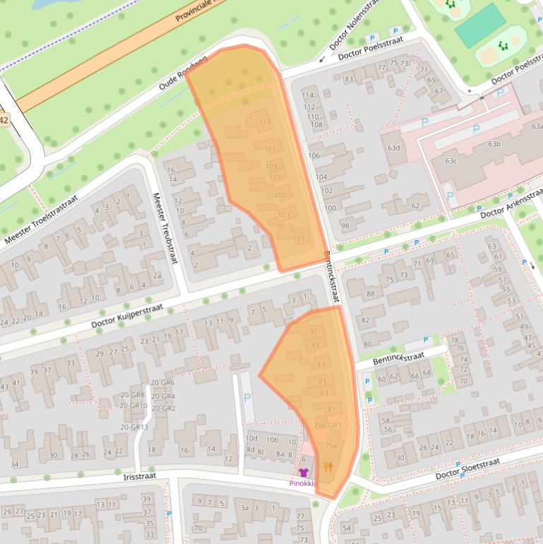 Kaart van postcodegebied 7572XN.