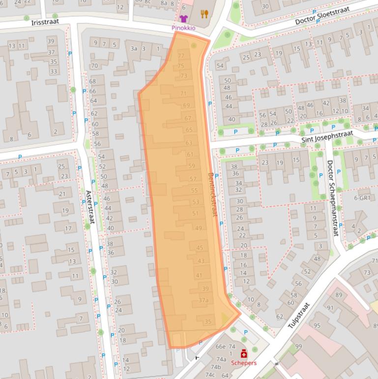 Kaart van postcodegebied 7572XP.