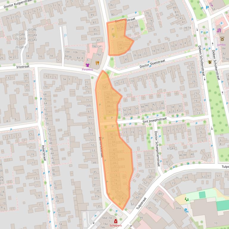 Kaart van postcodegebied 7572XS.