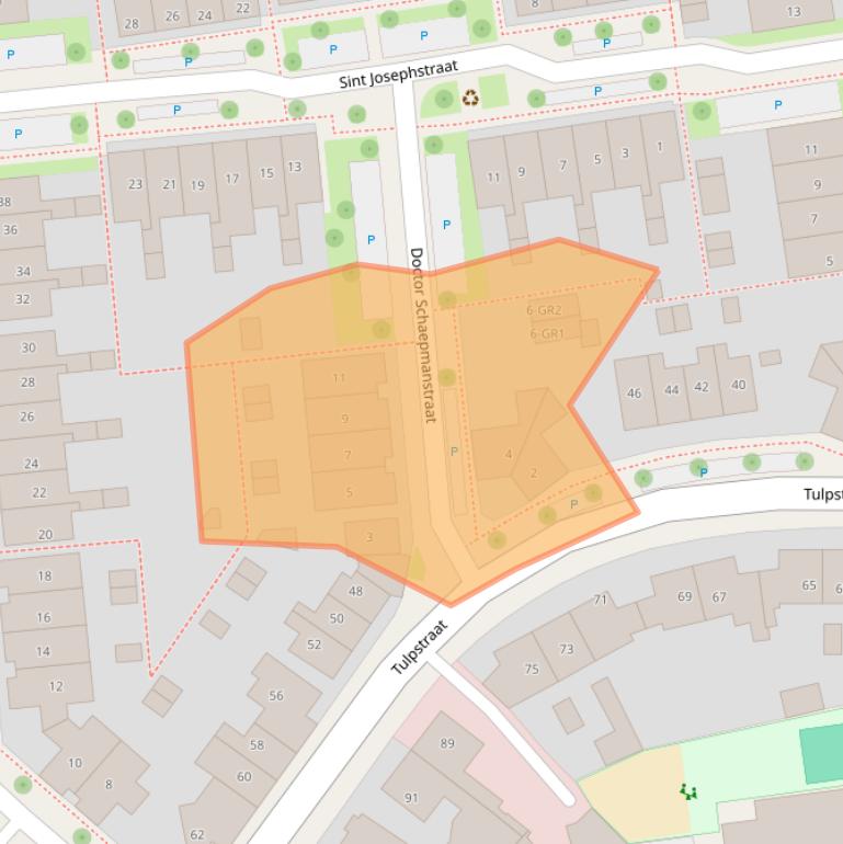Kaart van postcodegebied 7572XT.