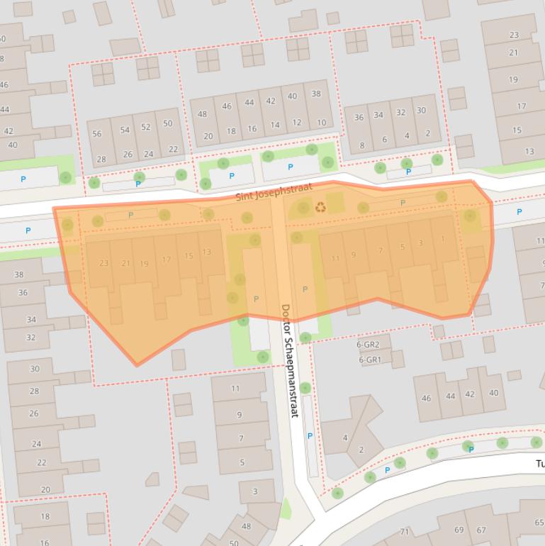 Kaart van postcodegebied 7572XW.