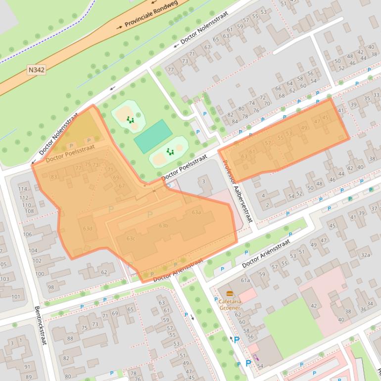Kaart van postcodegebied 7572ZV.