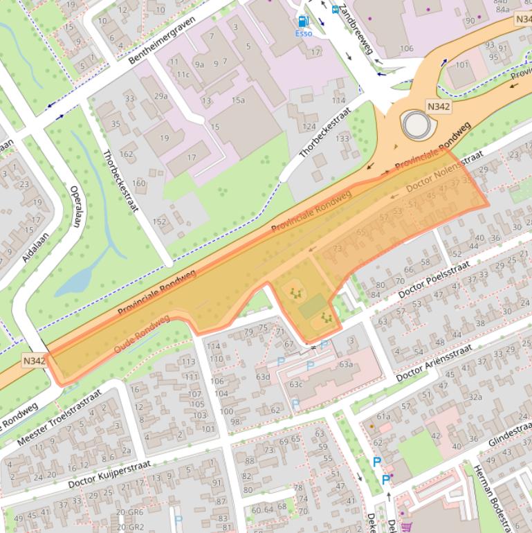 Kaart van postcodegebied 7572ZX.