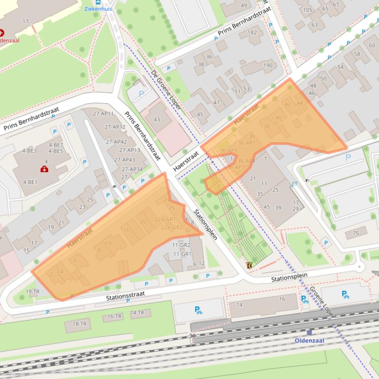 Kaart van postcodegebied 7573AR.