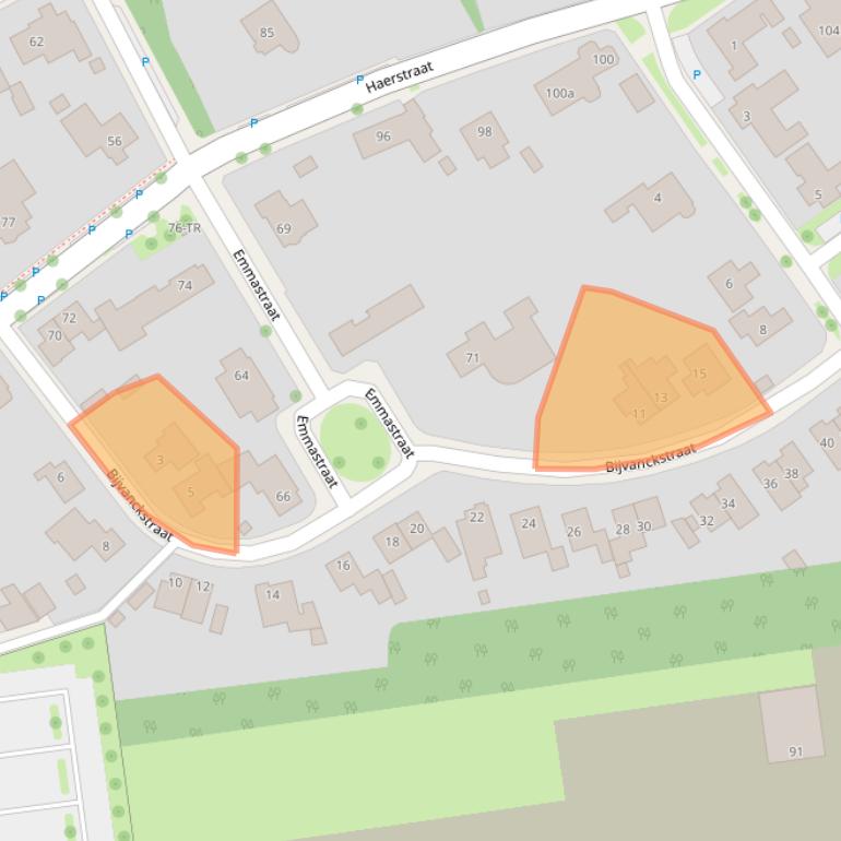 Kaart van postcodegebied 7573AW.