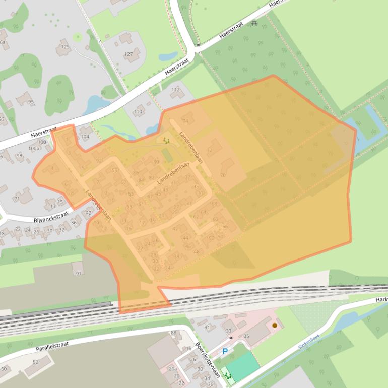 Kaart van postcodegebied 7573AZ.
