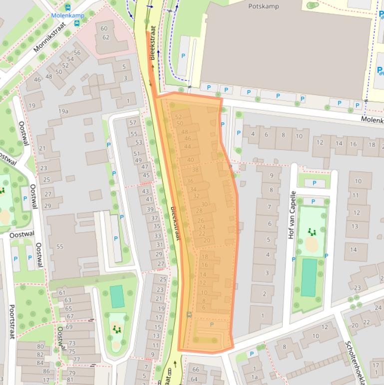 Kaart van postcodegebied 7573BL.