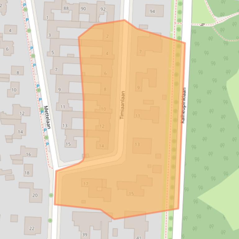 Kaart van postcodegebied 7573BZ.